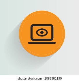 Dark Web Monitoring Icon Vector Design