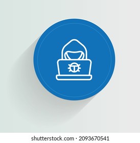 Dark Web Monitoring Icon Vector Design