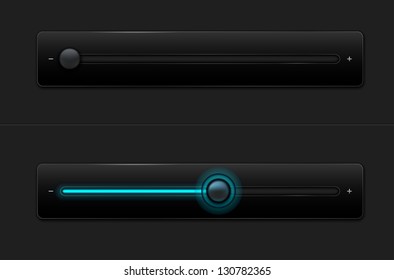 Dark web slider-changer in two positions
