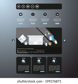 Dark Website Template