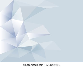 Dark white, gray vector abstract polygonal pattern. A vague abstract illustration with gradient. The elegant pattern can be used as part of a brand book.