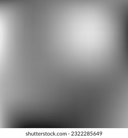 Dark White Minimal Empty Gradient Mesh. Black Aluminium Trendy Vector Blurry Background. Grey Silver Monochrome Liquid Gradient Backdrop. Watercolor Digital Smooth Metallic Blurred Texture.