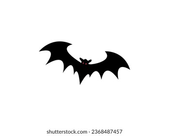 Dark Wing Silhouette Evil Devil In The Shadows Scary Bat Wings On Halloween Night