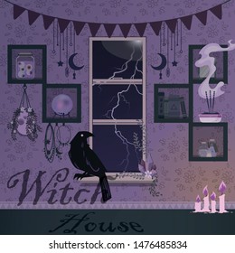 Dark Witch House Object and Element Wallpaper