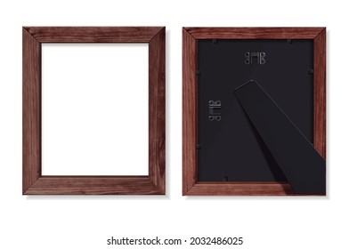 dark wood frame, to place your photo