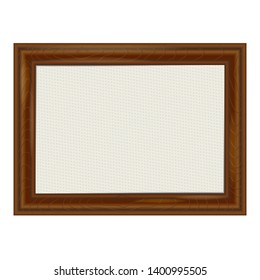 dark wood frame with texture. isolated on white background
