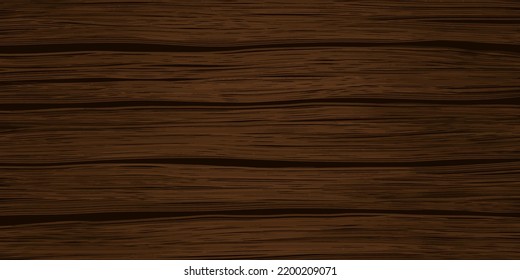 Fondo de textura de madera oscura. Placas horizontales de madera. Ilustración del vector