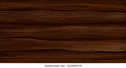 Dark wood texture background. Old dried horizontal wooden planks. Vector illustration