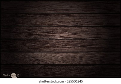 Dark wood texture. Vector