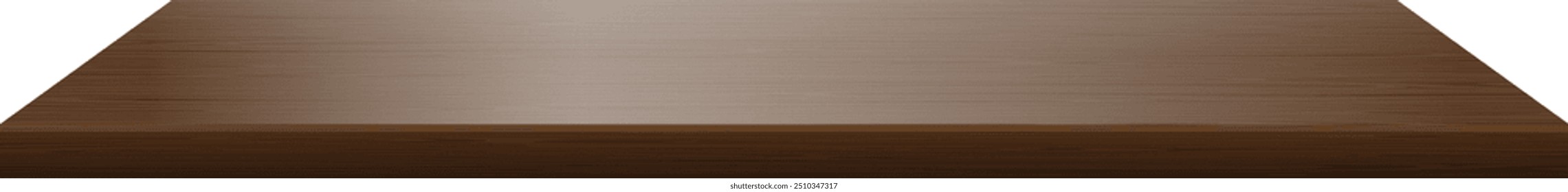 Dunkles Holzregal. Realistisches leeres Mockup