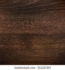 Dark Wooden Texture With Gradient Mesh, Vector Illustration