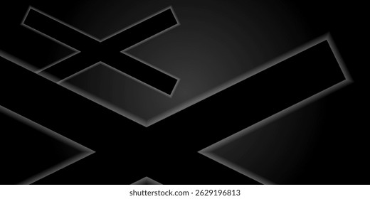 Dark X Shaped Abstract Design With Lighting effect. abstract background for all backgrounds