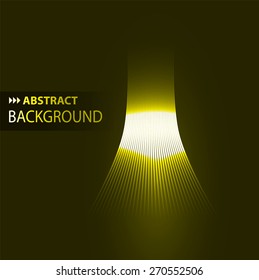 dark yellow Abstract light background for Technology computer graphic website internet and business. Screen on stage. Vector illustration. curve Effect. neon. screen