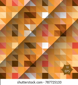 Dark yellow abstract polygonal background
