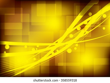 dark yellow background with square line