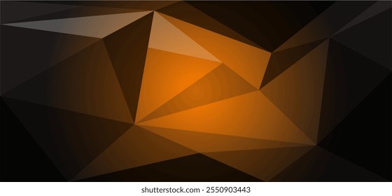 Cor de gradiente amarelo escuro e preto, plano de fundo abstrato com padrão de linhas abstratas, ilustração vetorial.