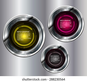 Dark yellow black pink silver Light circle Abstract Technology background for computer graphic website internet.text box.Brochure.card.banner. label. infographics.Metals,alloys,steel,aluminum.button