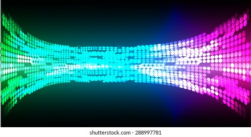 Dark yellow blue pink abstract light lamps vector background. Light Abstract Technology background for computer graphic website internet. circuit. Spark. pixel. infographics.