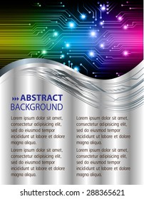 dark yellow blue pink silver Light Abstract Technology background computer graphic website internet business.vector illustration.text box. Brochure card.banner flyer magazine.Design label.Metals,alloy