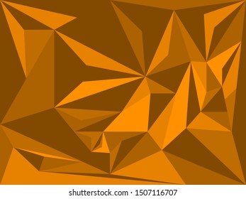 Dark yellow brown abstract background with angled blocks, squares, diamonds, rectangle and triangle shapes layered in abstract modern art style background pattern, textured background