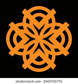 diseños de cerámica o azulejos de color amarillo oscuro sobre un fondo negro