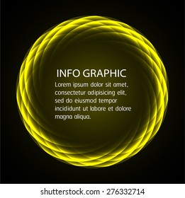 Dark yellow circle Light Abstract Technology background for computer graphic website internet. text box. Brochure. card. flyer magazine. Design label. infogrsphics.