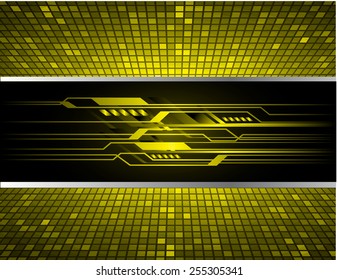 Dark yellow color Light Abstract Technology background for computer graphic website internet. circuit