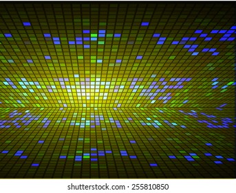 Dark yellow color Light Abstract Technology background for computer graphic website internet. Mosaic. table