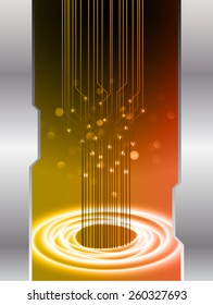 Dark yellow color Light Abstract Technology background for computer graphic website internet. circuit. silver