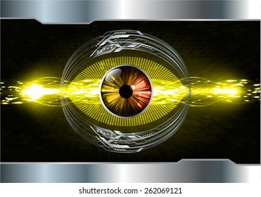 dark yellow color Light Abstract Technology background for computer graphic website internet and business. circuit. silver background. text box. label. card. orange eye.