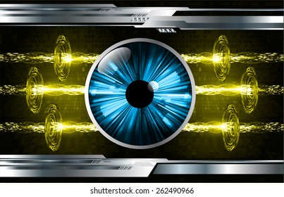 dark yellow color Light Abstract Technology background for computer graphic website internet and business. circuit. silver background. blue eye