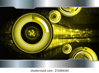 dark yellow color Light Abstract Technology background for computer graphic website internet and business. circuit. vector illustration. wave. silver