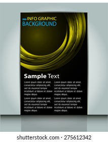 dark yellow color Light Abstract Technology background computer graphic website internet business. circuit. vector illustration. text box. Brochure. card. banner flyer magazine. Design label