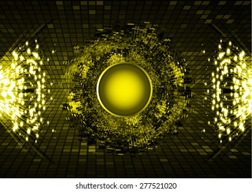 dark yellow color Light Abstract Technology background for computer graphic website internet and business. circuit. vector illustration. pixel. mosaic. info graphics. sparkles. glitter