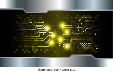 dark yellow color Light Abstract Technology background for computer graphic website internet and business. circuit. vector illustration. abstract digital . silver. Spark. infographics.