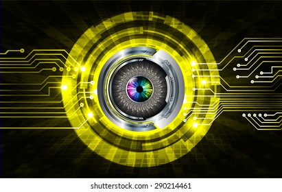 dark yellow color Light Abstract Technology background for computer graphic website internet and business. circuit. vector illustration. abstract digital . silver. infographics. eye.