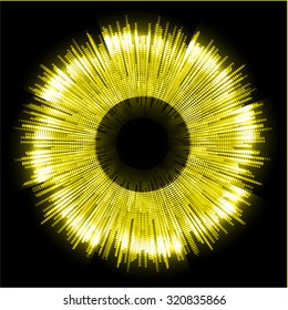 dark yellow color Light Abstract Technology background for computer graphic website internet business. circuit. illustration. digital. infographics. binary code. www. vector.one. zero.eye. aura ray