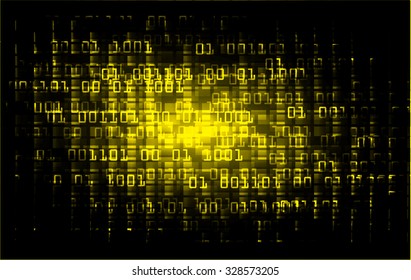 Dark yellow color Light Abstract Technology background for computer graphic website internet business. vector illustration. infographics. motion move.neon. pixel.