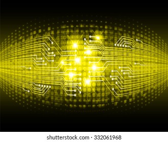 dark yellow color Light Abstract Technology background for computer graphic website internet. circuit. illustration. infographics. binary code background. www.vector.Spark.zero one. Global. pixel