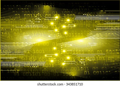 Dark yellow color Light Abstract Technology background for computer graphic website internet and business. circuit. vector illustration. infographics. motion move blur.neon. pixel