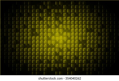 Dark yellow color Light Abstract pixels Technology background for computer graphic website internet. circuit board. text box. Mosaic, table