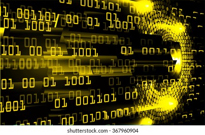 dark yellow color Light Abstract Technology background for computer graphic website internet and business.