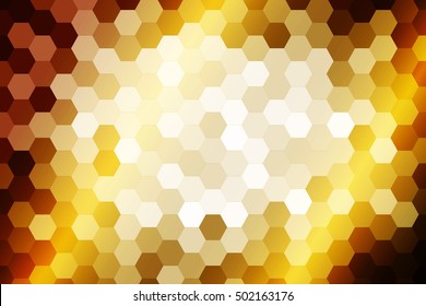 dark yellow color color. low poly background of hexagons. Vector illustration. Geometric design for business, brochure, flyer, presentation, wallpaper.