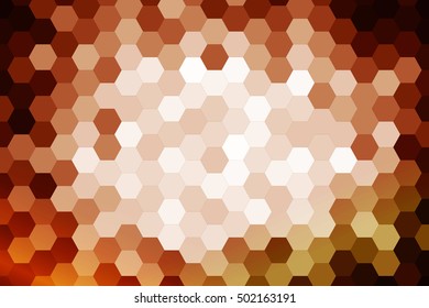 dark yellow color color. low poly background of hexagons. Vector illustration. Geometric design for business, brochure, flyer, presentation, wallpaper.
