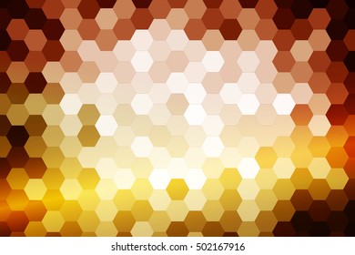 dark yellow color color. low poly background of hexagons. Vector illustration. Geometric design for business, brochure, flyer, presentation, wallpaper.