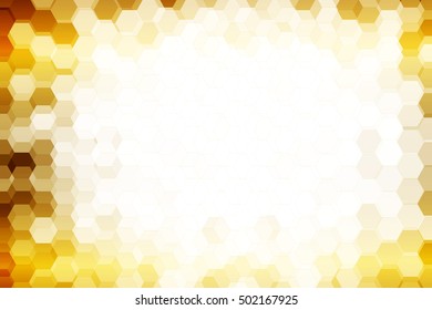 dark yellow color color. low poly background of hexagons. Vector illustration. Geometric design for business, brochure, flyer, presentation, wallpaper.