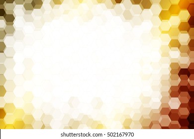 dark yellow color color. low poly background of hexagons. Vector illustration. Geometric design for business, brochure, flyer, presentation, wallpaper.