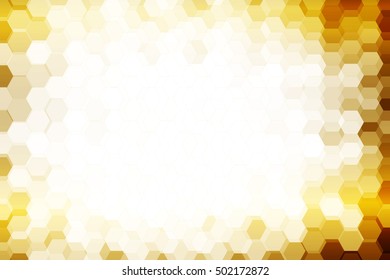 dark yellow color color. low poly background of hexagons. Vector illustration. Geometric design for business, brochure, flyer, presentation, wallpaper.