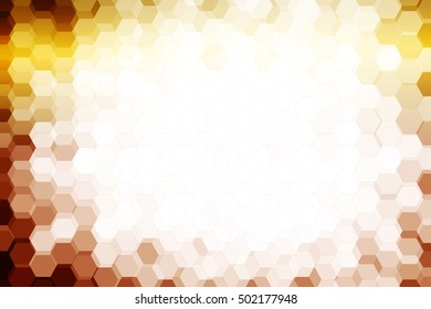 dark yellow color color. low poly background of hexagons. Vector illustration. Geometric design for business, brochure, flyer, presentation, wallpaper.