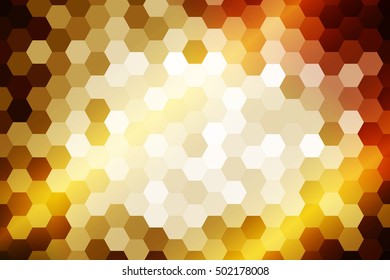 dark yellow color color. low poly background of hexagons. Vector illustration. Geometric design for business, brochure, flyer, presentation, wallpaper.